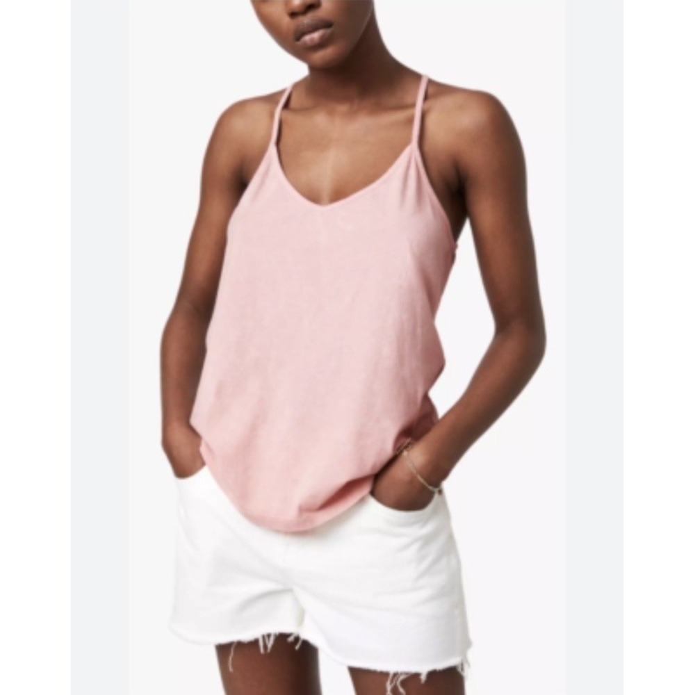 All Saints Womens Balia Designer Sleeveless Scoop Neck Tank T-Shirt Tee Size 2